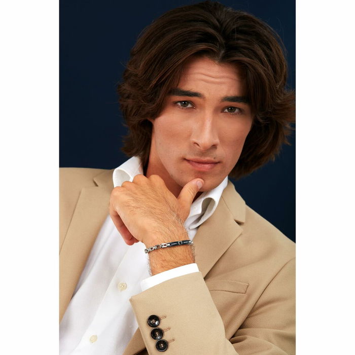 Bracelet Homme Maserati Acier inoxydable 21,5 cm Argenté