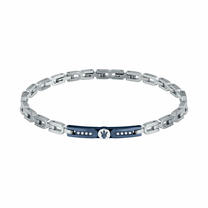Bracelet Homme Maserati Acier inoxydable 21,5 cm Argenté