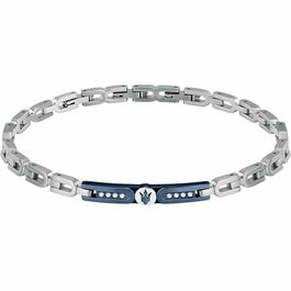Bracelet Homme Maserati Acier inoxydable 21,5 cm Argenté