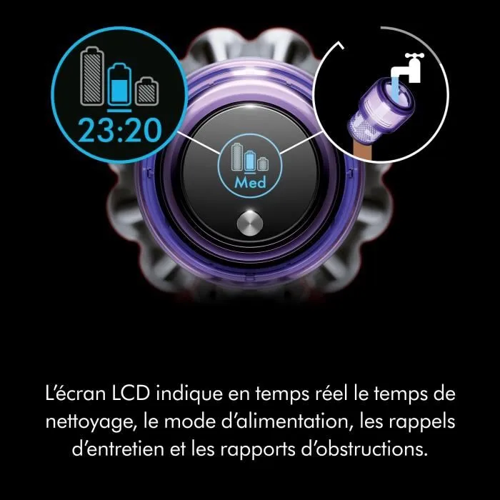 Dyson V11 ADVANCED Aspirateur Balai sans Fil 60 Min Autonomie Brosse Motorbar Auto-démêlante Ecran LCD Dyson V11 ADVANCED Aspirateur Balai sans Fil 60 Min Autonomie Brosse Motorbar Auto-démêlante Ecran LCD