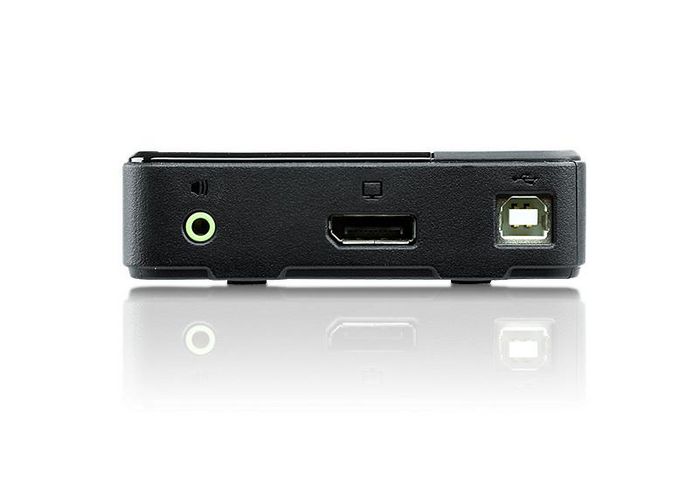 Aten Commutateur KVM USB CS782DP 2 ports avec câbles DisplayPort, Audio et USB - Prise en charge 4K UHD et MST - Compatible Windows, Mac, Linux
