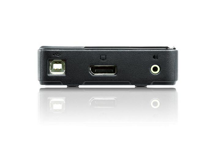 Aten Commutateur KVM USB CS782DP 2 ports avec câbles DisplayPort, Audio et USB - Prise en charge 4K UHD et MST - Compatible Windows, Mac, Linux