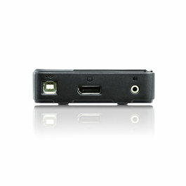 Aten Commutateur KVM USB CS782DP 2 ports avec câbles DisplayPort, Audio et USB - Prise en charge 4K UHD et MST - Compatible Windows, Mac, Linux