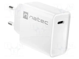 NATEC Chargeur USB blanc Ribera USB C