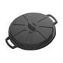Mondex Couvercle pour Poubelle 80 L Noir