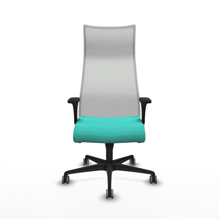 Piqueras y Crespo Chaise de Bureau Albacete Turquoise et Blanc
