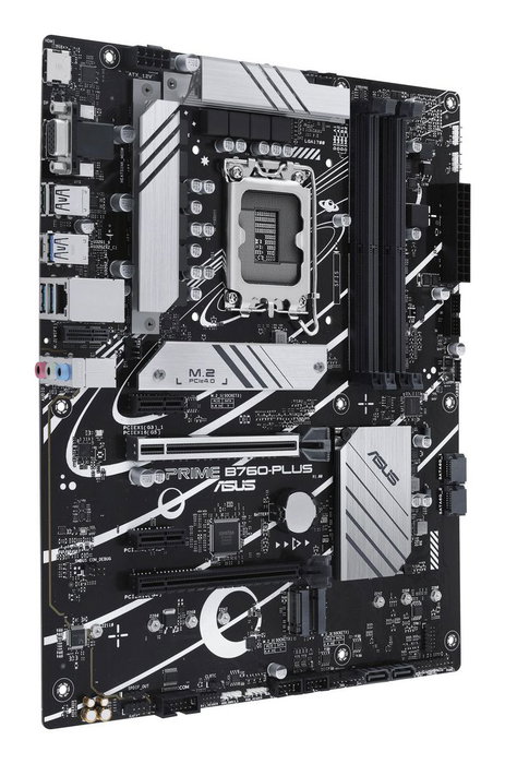 Carte mère Asus Prime B760-PLUS B760, Socket LGA 1700, ATX, DDR5, 3 slots M.2 PCIe 4.0, PCIe 5.0, Ethernet 2.5 Gb, USB 3.2 Gen 2x2 Type-C, Thunderbolt, HDMI, DisplayPort