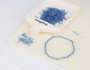 Innspiro Rocaille en verre ronde argenté bleu cyan 2,3 mm, 120g