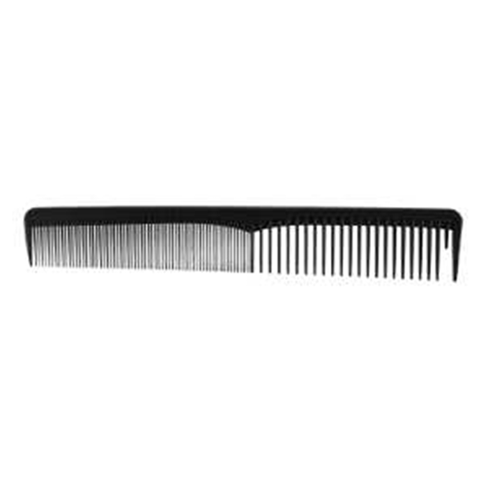 BIFULL Peine à cheveux avec double denture et finition de coupe, couleur noire BIFULL Peine à cheveux avec double denture et finition de coupe, couleur noire