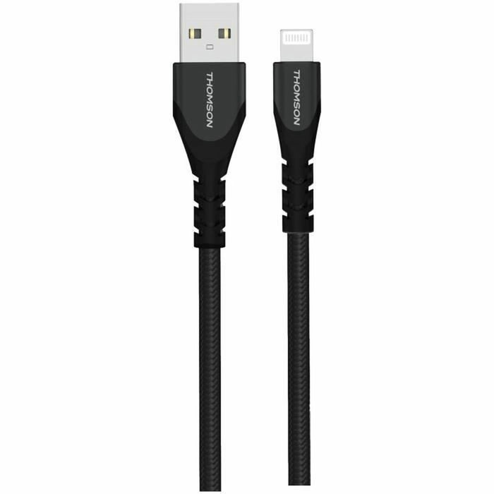 Thomson Câble USB-A vers Lightning Certifié MFi 1,5 m Thomson Câble USB-A vers Lightning Certifié MFi 1,5 m