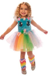 My Other Me Déguisement Licorne Bleue avec Petits Yeux Taille 3-4 Ans