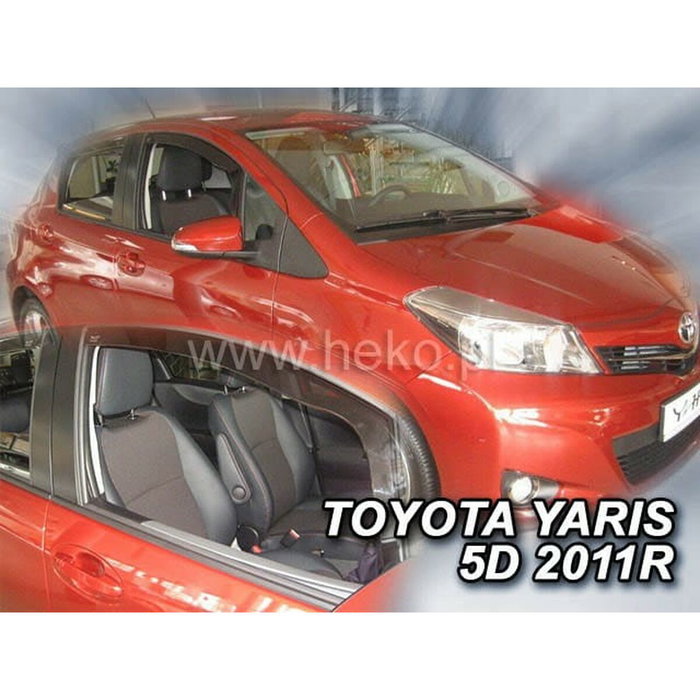 Heko Déflecteurs de ventanille avant pour Toyota Yaris III (XP130) 5D 2011-2020