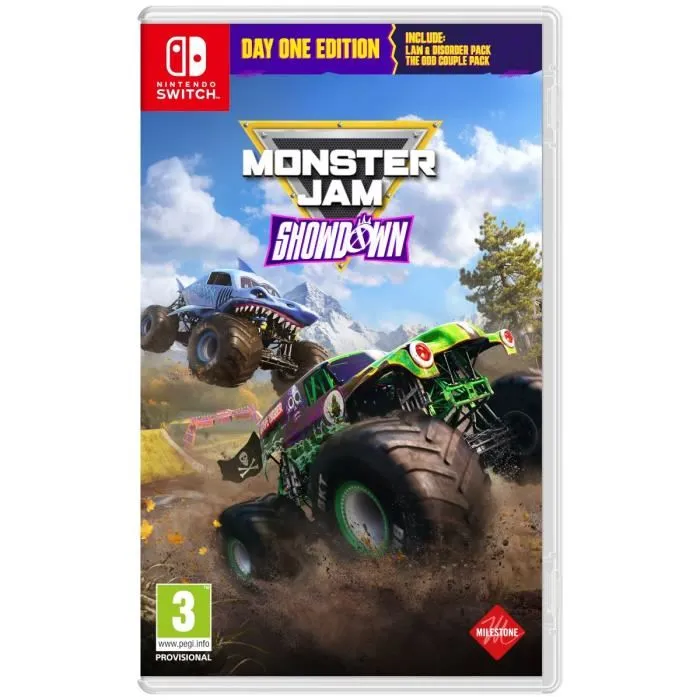 Milestone Monster Jam Showdown - Jeu Nintendo Switch Day One Edition - Course Tout-terrain, Figures et Camions Iconiques Milestone Monster Jam Showdown - Jeu Nintendo Switch Day One Edition - Course Tout-terrain, Figures et Camions Iconiques