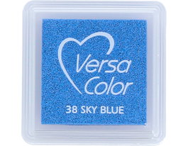 Tsukineko VERSACOLOR Tamponnette d'encre bleu ciel 33x33mm