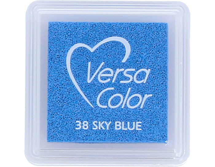Tsukineko VERSACOLOR Tamponnette d'encre bleu ciel 33x33mm Tsukineko VERSACOLOR Tamponnette d'encre bleu ciel 33x33mm