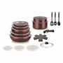 Arthur Martin Batterie de cuisine AM2503, 18 pièces, Prune