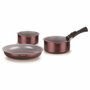 Arthur Martin Batterie de cuisine AM2503, 18 pièces, Prune