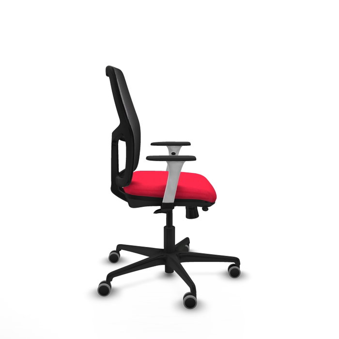 PIQUERAS Y CRESPO Chaise Alfera Synchrone Maille Rouge/Tissu Noir