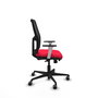 PIQUERAS Y CRESPO Chaise Alfera Synchrone Maille Rouge/Tissu Noir
