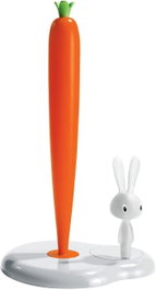 Alessi Bunny & Carrot Portarollos de cuisine blanc ASG42 W