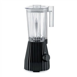 Alessi MDL09 B Blender Plissé Noir - Batidora de vaso, design Michele De Lucchi, capacité 1,5 L