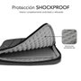 Subblim Housse Air Padding 360 pour ordinateur portable 15.6 pouces - Protection 360° grise