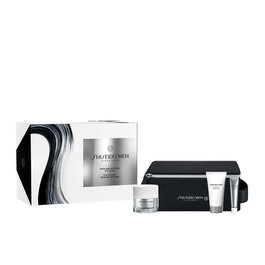Shiseido Men Total Revitalizer Ensemble 4 Pièces - Crème Visage 50 ml + Nettoyant 30 ml + Contour des Yeux 5 ml + Trousse - Soin Anti-Âge Hydratant
