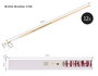 Innspiro Boîte de 12 pinceaux à poils naturels forme plate manche long n°08