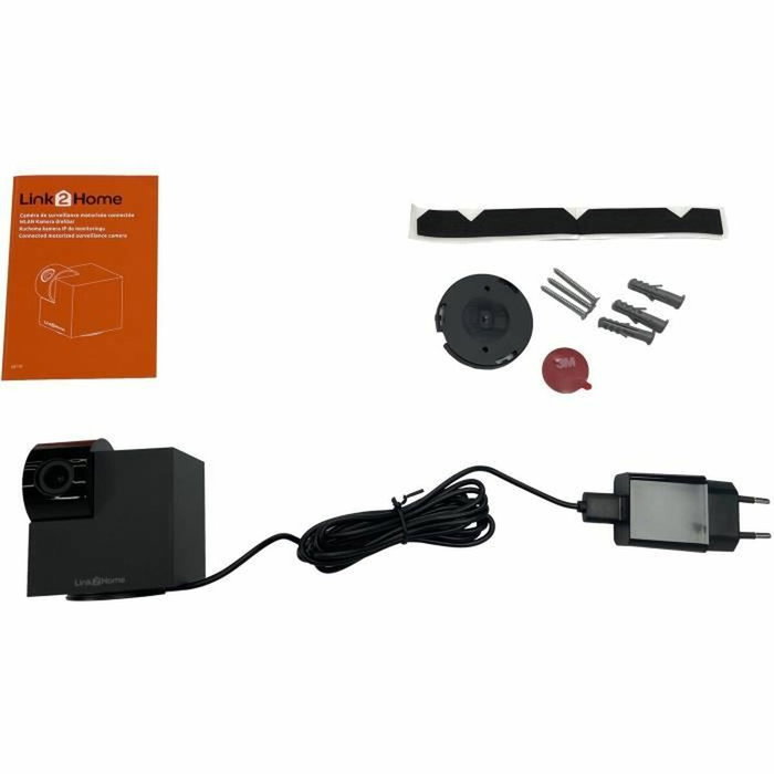 Link2Home Caméra Wi-Fi motorisée HD 1080P, vision nocturne, IP65