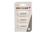 Pincello Lot de 3 Gommes à Effacer Ovales Blanches 9x16x1 cm (Set de 36)