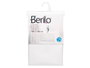 Berilo Rideau de Douche Transparent Blanc 180x180 cm (Set de 12)
