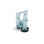 Emuca Lot de 10 niveleurs circulaires M10 avec capuchon et support de meuble, diamètre 23mm, Acier et Plastique, Zingué