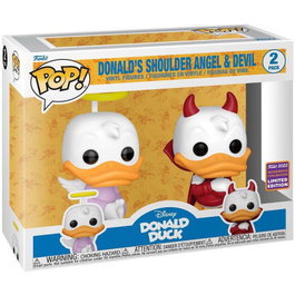 FUNKO Blister 2 Figuras POP Disney Donald Duck - Donald Angel & Devil Exclusive
