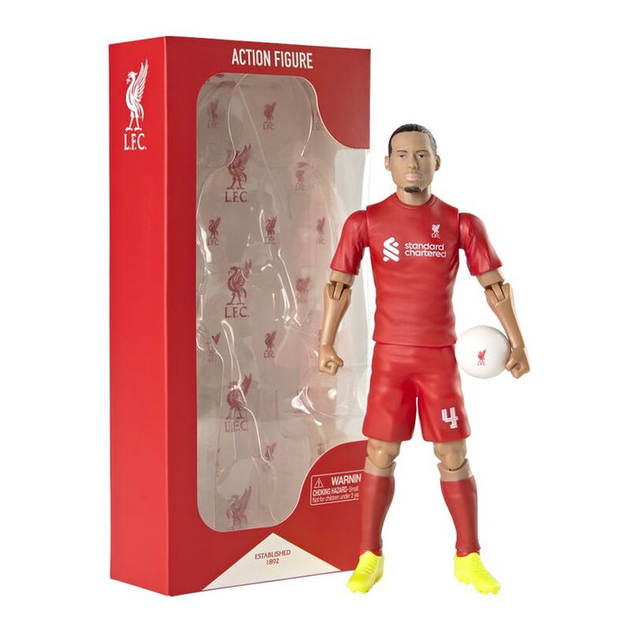 BANBO TOYS Figura Action Virgil van Dijk - Joueur Liverpool Football Club - Figurine Articulée 20 cm BANBO TOYS Figura Action Virgil van Dijk - Joueur Liverpool Football Club - Figurine Articulée 20 cm