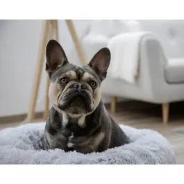 Kerbl Corbeille pour Chien et Chat Fluffy, Donut Rembourré Anti-Dérapant 60 cm x 18 cm, Gris Clair, Lavable en Machine