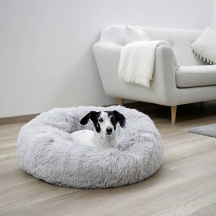Kerbl Corbeille Fluffy Gris clair Ø60 x 18 cm Kerbl Corbeille Fluffy Gris clair Ø60 x 18 cm
