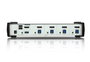 Aten CS1914 Commutateur KVM DisplayPort 4 ports USB 3.0 - Résolution 4K à 30 Hz - Hub USB 3.1 - Câbles inclus