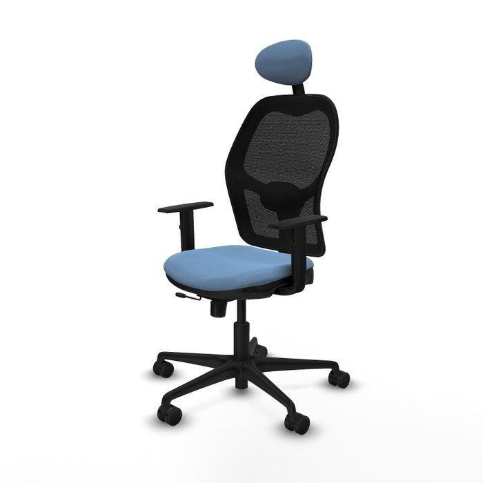 Piqueras Y Crespo Chaise de bureau Jorquera Sincro/Traslack Bleu ciel/Noir Piqueras Y Crespo Chaise de bureau Jorquera Sincro/Traslack Bleu ciel/Noir