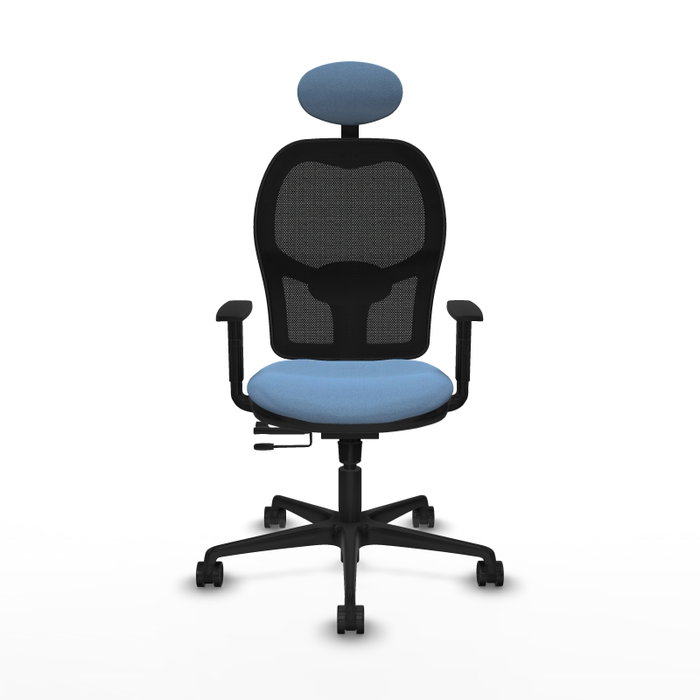 Piqueras Y Crespo Chaise de bureau Jorquera Sincro/Traslack Bleu ciel/Noir Piqueras Y Crespo Chaise de bureau Jorquera Sincro/Traslack Bleu ciel/Noir
