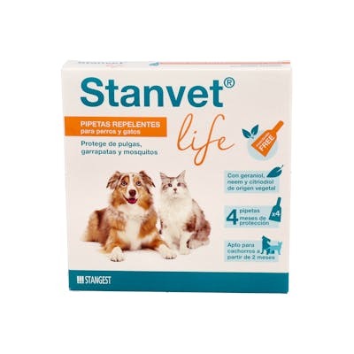 STANGEST VET Stanvet Life Pipette Naturelle pour Chiens et Chats, +2 Mois STANGEST VET Stanvet Life Pipette Naturelle pour Chiens et Chats, +2 Mois