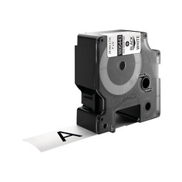 Dymo 1805443 Cassette de ruban pour étiqueteuse, noir sur blanc