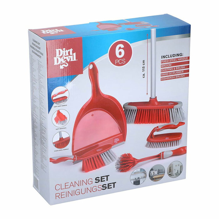Kit de nettoyage et de rangement Dirt Devil Acier inoxydable Plastique Caisse (6 Pièces) Kit de nettoyage et de rangement Dirt Devil Acier inoxydable Plastique Caisse (6 Pièces)