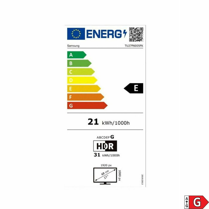 Samsung TU27F6005FKX Smart TV 27 pouces Full HD LED HDR10+