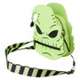 LOUNGEFLY Sac bandoulière Oogie Boogie - L'Étrange Noël de Monsieur Jack Disney, Vegan en PU, Réglable, Broderies, Détails Fluorescents, 17.5x25x5 cm