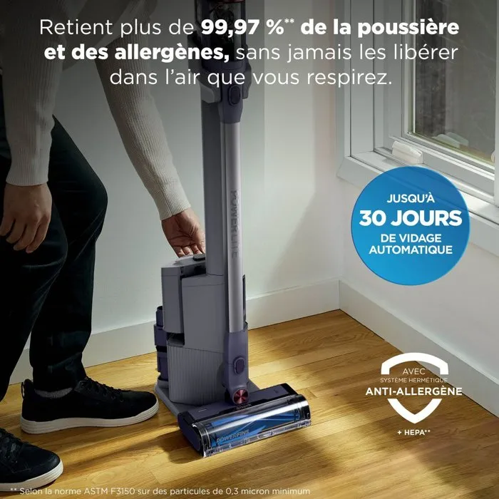 Shark PowerLite BU3621EUT - Aspirateur Balai sans fil avec Vidage automatique