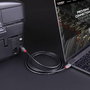 Lindy Câble USB 3.2 Gen 1 Type C vers Type B 1m Anthra Line - 5 Gbit/s, blindage triple, contacts dorés