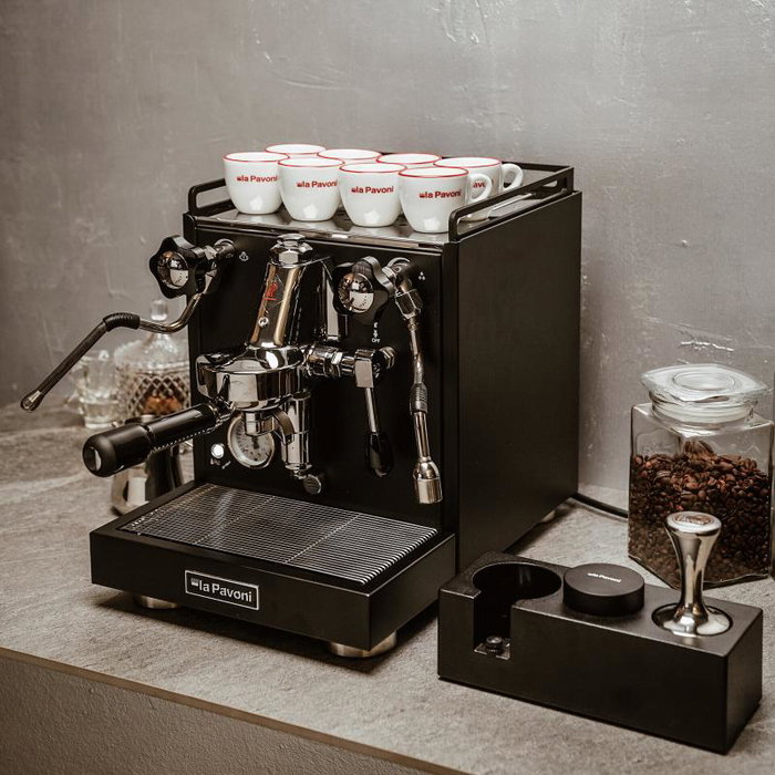 La Pavoni LPSCCB01EU Cellini Classic - Machine à expresso manuelle, noire (Schwarz)