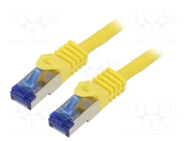 LOGILINK Cordon de raccordement Cat 6a S/FTP RJ45 jaune 10m