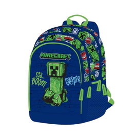 Toybags Mochila Minecraft Boom Creeper - Sac à dos double compartiment, adaptable au chariot, 44 x 32 x 20 cm
