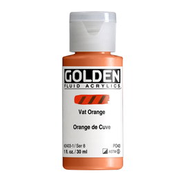 Golden Fluid Colores Acrílicos Naranja De Tina 30 ml